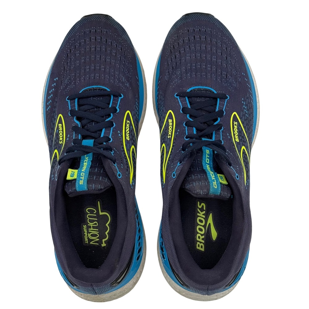 Brooks Glycerin GTS 19 Running Shoes Men's 11 Navy Blue Cushion Gym 1103571D443 - Picture 5 of 8